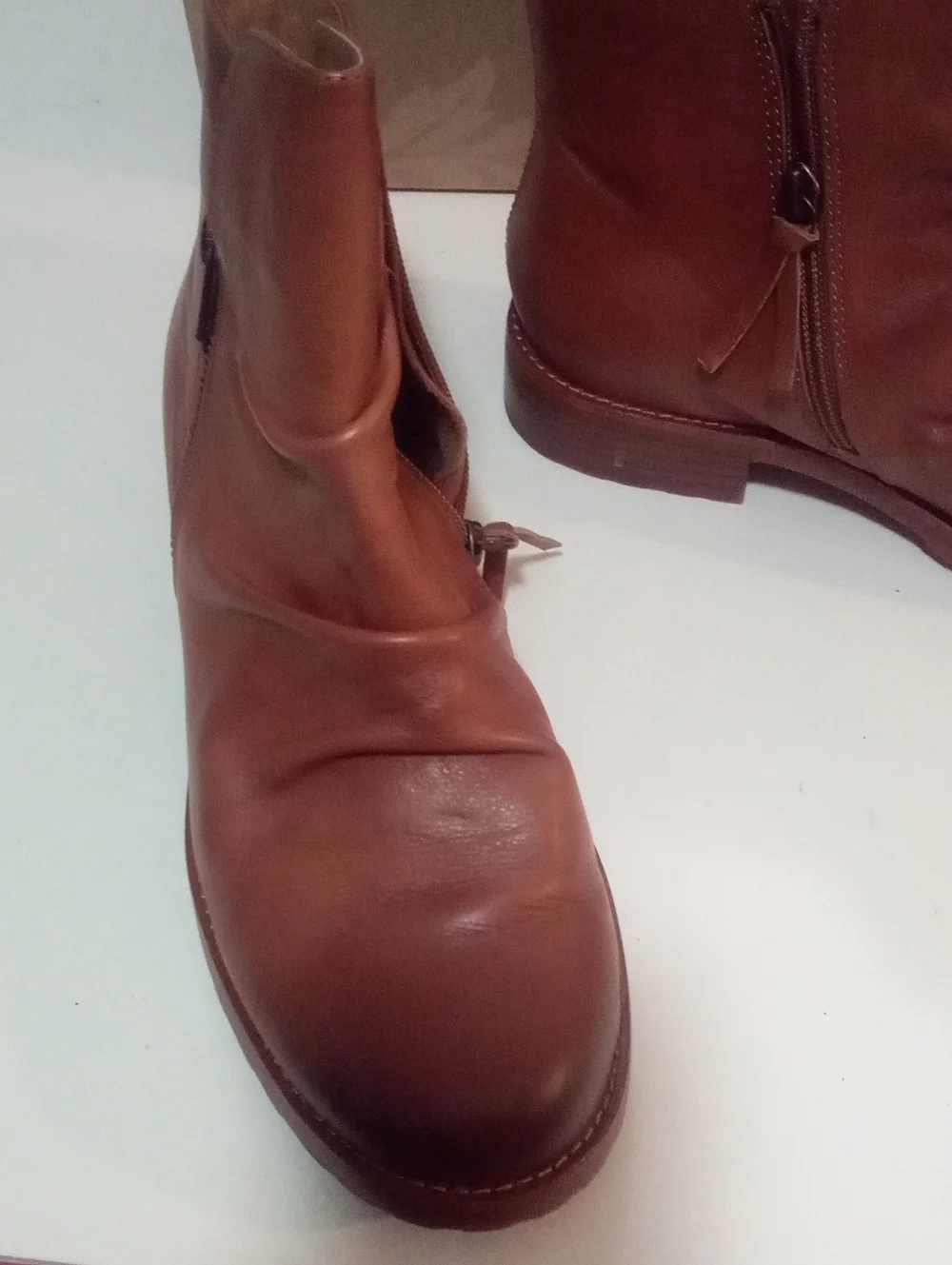 * Women's Brown Leather Ankle Boots 8 1/2 New in Box by Sofft